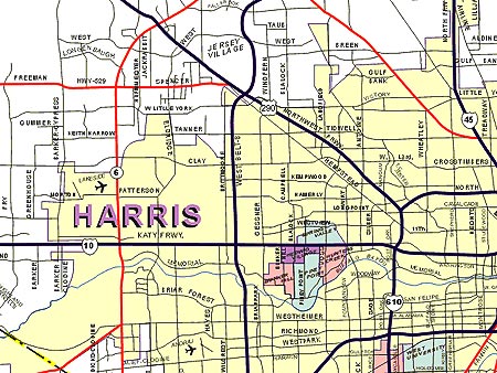 We can provide zip codes with boundaries for all of our Houston Maps.