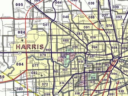 We can provide you with various types of Zip Code Maps. From our Houston Zip 